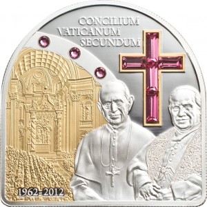 Реверс монеты Острова Кука, 5 долларов, 2012, Второй Ватиканский собор