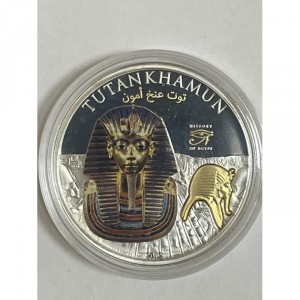 Реверс монеты Острова Кука, 5 долларов, 2012, История Египта - Тутанхамон