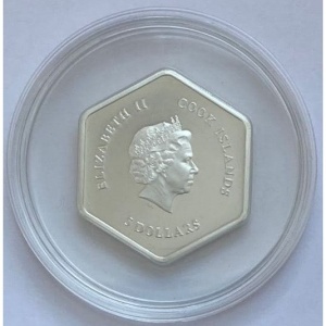 Аверс монеты Острова Кука, 5 долларов, 2012, Апостольский визит в Мексику