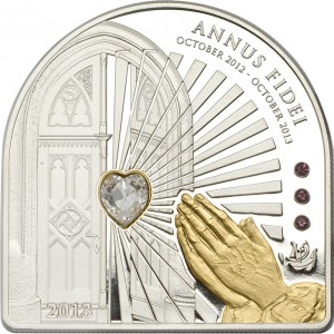 Реверс монеты Острова Кука, 5 долларов, 2013, Год Веры /Annus Fidei/