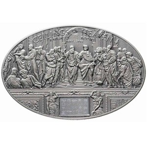Реверс монеты Острова Кука, 5 долларов, 2013, Станцы Рафаэля