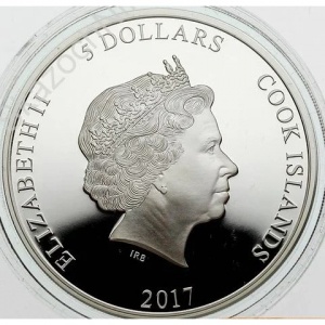 Аверс монеты Острова Кука, 5 долларов, 2017, Магический конгресс США