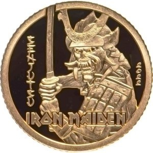 Реверс монеты Острова Кука, 5 долларов, 2022, Iron Maiden - Senjutsu