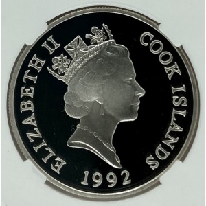 Реверс монеты Острова Кука, 10 долларов, 1992, Николай Коперник