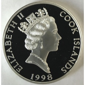 Аверс монеты Острова Кука, 10 долларов, 1998, Национальный парк Северные Каскады