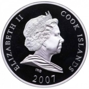 Аверс монеты Острова Кука, 10 долларов, 2007, Мировые памятники - Великая Китайская стена, Китай