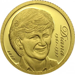 Реверс монеты Острова Кука, 10 долларов, 2007, Диана, Принцесса Уэльская
