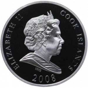 Аверс монеты Острова Кука, 10 долларов, 2008, Мировые памятники - Стоунхендж, Англия