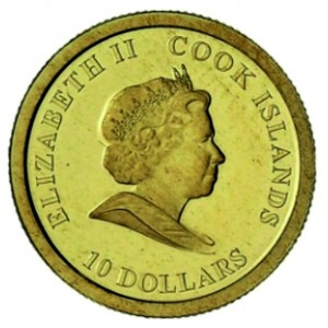 Аверс монеты Острова Кука, 10 долларов, 2008, Джеймс Кук