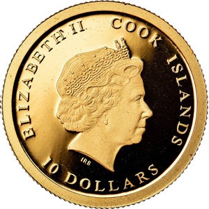 Аверс монеты Острова Кука, 10 долларов, 2008, Горх Фок
