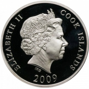 Аверс монеты Острова Кука, 10 долларов, 2009, Мировые памятники - Медный Всадник