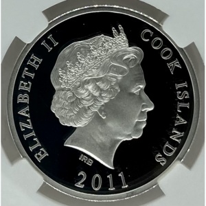 Реверс монеты Острова Кука, 10 долларов, 2011, Китайское иглоукалывание