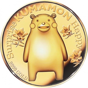 Реверс монеты Острова Кука, 10 долларов, 2021, Кумамон