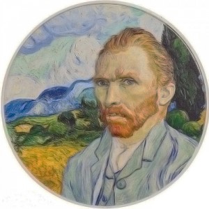 Реверс монеты Острова Кука, 10 долларов, 2022, Мастера искусства - Винсент Ван Гог
