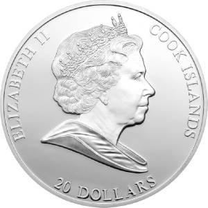 Аверс монеты Острова Кука, 20 долларов, 2010, Шедевры искусства - Богатыри