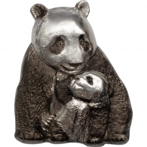 Реверс монеты Острова Кука, 20 долларов, 2017, Счастливая панда