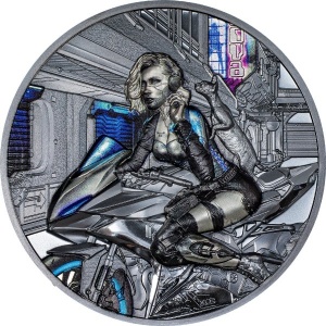 Реверс монеты Острова Кука, 20 долларов, 2023, Кибер-королева