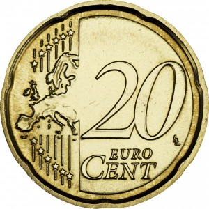 Реверс монеты Сан-Марино, 20 евроцентов, 2017-2026