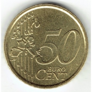 Реверс монеты Сан-Марино, 50 евроцентов, 2002-2007