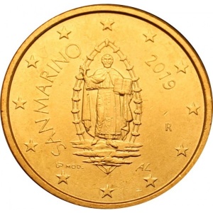 Аверс монеты Сан-Марино, 50 евроцентов, 2017-2026