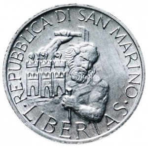 Аверс монеты Сан-Марино, 1 лира, 1994