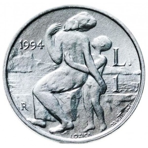 Реверс монеты Сан-Марино, 1 лира, 1994