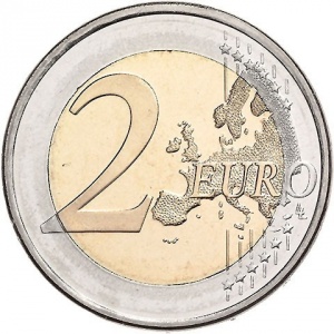 Реверс монеты Сан-Марино, 2 евро, 2018, 420 лет со дня рождения Джованни Лоренцо Бернини