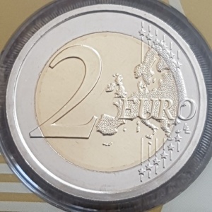 Реверс монеты Сан-Марино, 2 евро, 2019, 500 лет со дня смерти Леонардо да Винчи