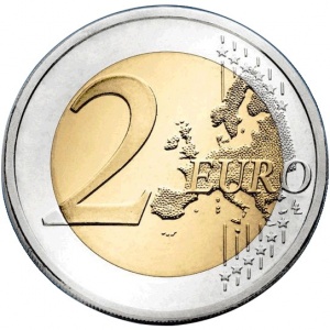 Реверс монеты Сан-Марино, 2 евро, 2021, 450 лет со дня рождения Караваджо