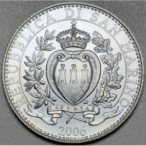 Аверс монеты Сан-Марино, 5 евро, 2006, Мельхиоре Дельфико