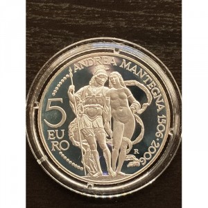 Реверс монеты Сан-Марино, 5 евро, 2006, 500 лет со дня смерти Андреа Мантеньи
