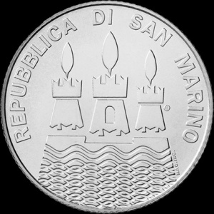Аверс монеты Сан-Марино, 5 евро, 2017, Всемирный день водных ресурсов
