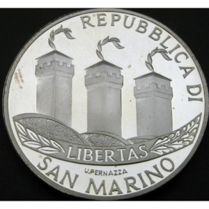 Аверс монеты Сан-Марино, 10 евро, 2002, Введение Евро