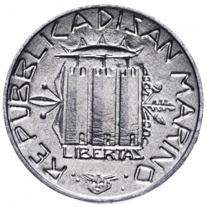 Аверс монеты Сан-Марино, 1 лира, 1985, Борьба с наркотиками