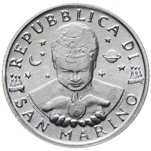 Аверс монеты Сан-Марино, 2 лиры, 1997