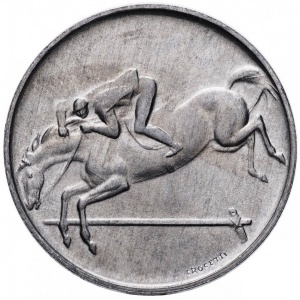 Реверс монеты Сан-Марино, 10 лир, 1980, XXII летние Олимпийские Игры, Москва 1980
