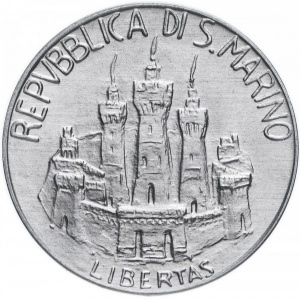 Аверс монеты Сан-Марино, 10 лир, 1984, Учёные