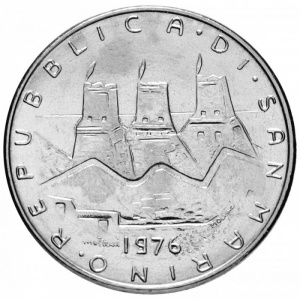 Аверс монеты Сан-Марино, 50 лир, 1976, Республика