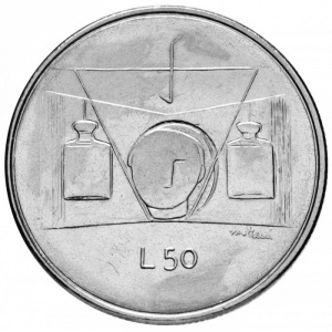 Реверс монеты Сан-Марино, 50 лир, 1976, Республика