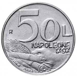 Реверс монеты Сан-Марино, 50 лир, 1991