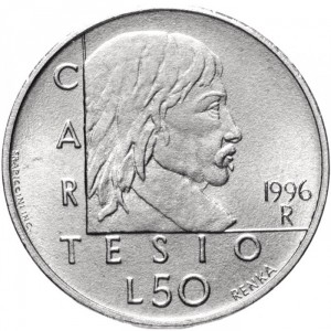 Реверс монеты Сан-Марино, 50 лир, 1996