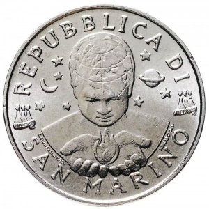 Аверс монеты Сан-Марино, 50 лир, 2000