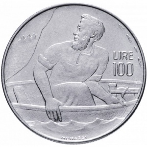 Реверс монеты Сан-Марино, 100 лир, 1972