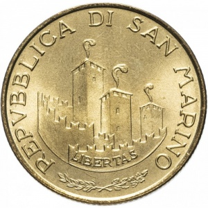 Аверс монеты Сан-Марино, 200 лир, 1993