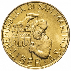 Аверс монеты Сан-Марино, 200 лир, 1994
