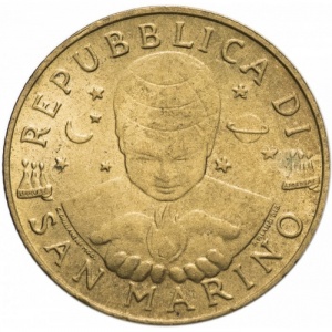 Аверс монеты Сан-Марино, 200 лир, 1997