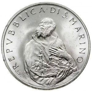 Аверс монеты Сан-Марино, 500 лир, 1979, Институциональные органы государства