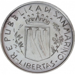Аверс монеты Сан-Марино, 500 лир, 1981, Мир