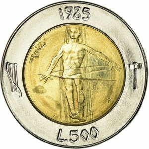 Реверс монеты Сан-Марино, 500 лир, 1985, Борьба с наркотиками