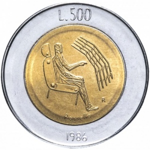 Реверс монеты Сан-Марино, 500 лир, 1986, Эволюция технологий